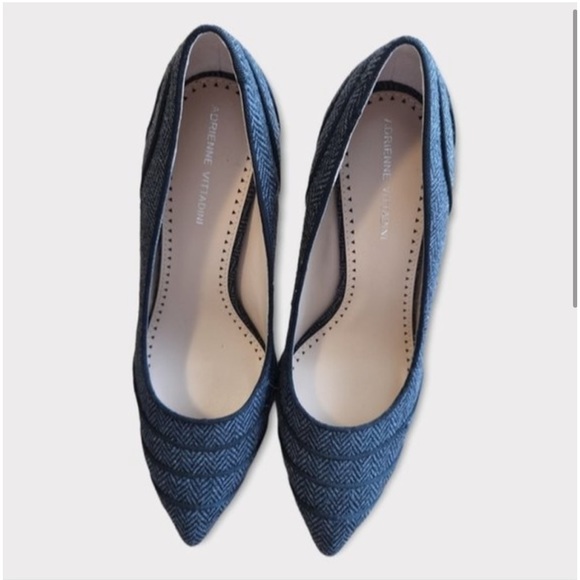 EUC Adrienne Vittadini Nannette Fabric Heels - Picture 2 of 7